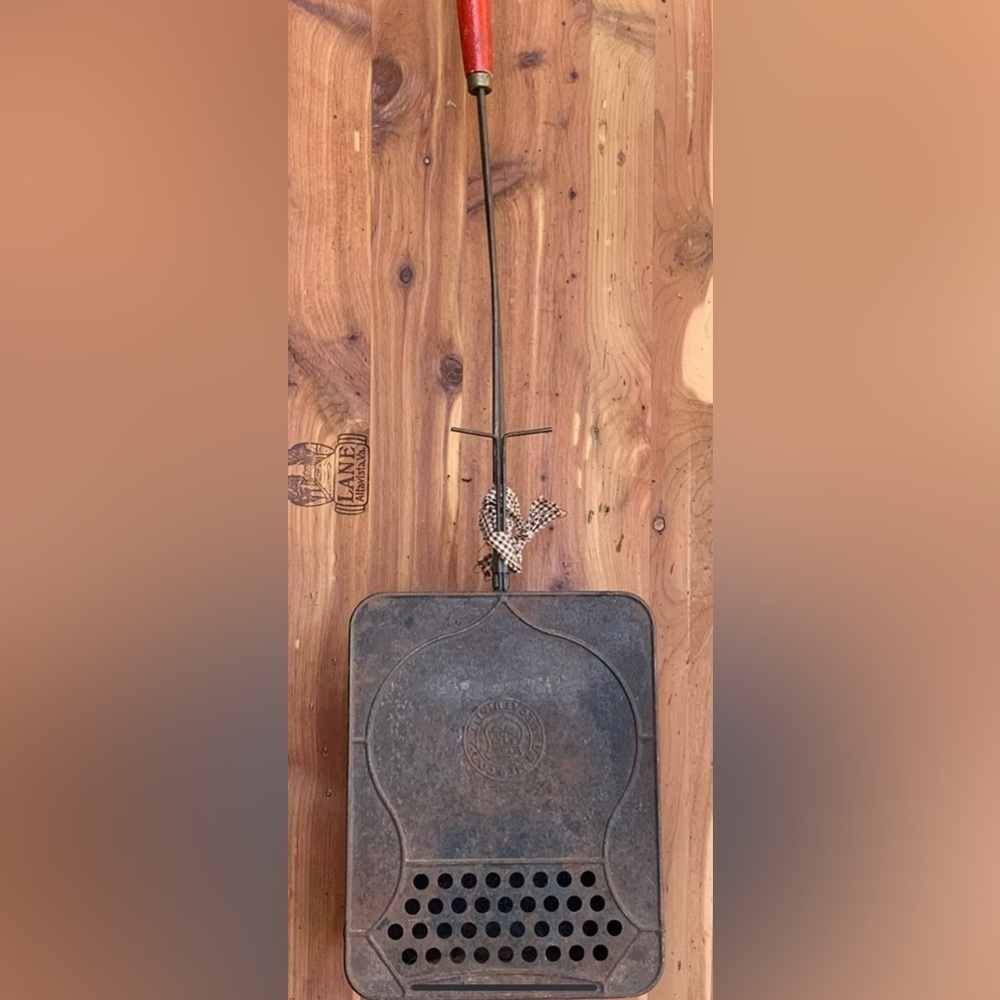 Vintage US MFG. CORP. Decatur, ILL 1940s Popcorn Popper, Stove Or Campfire